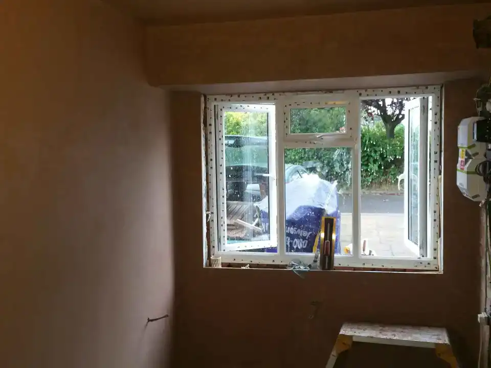 plastering around windows